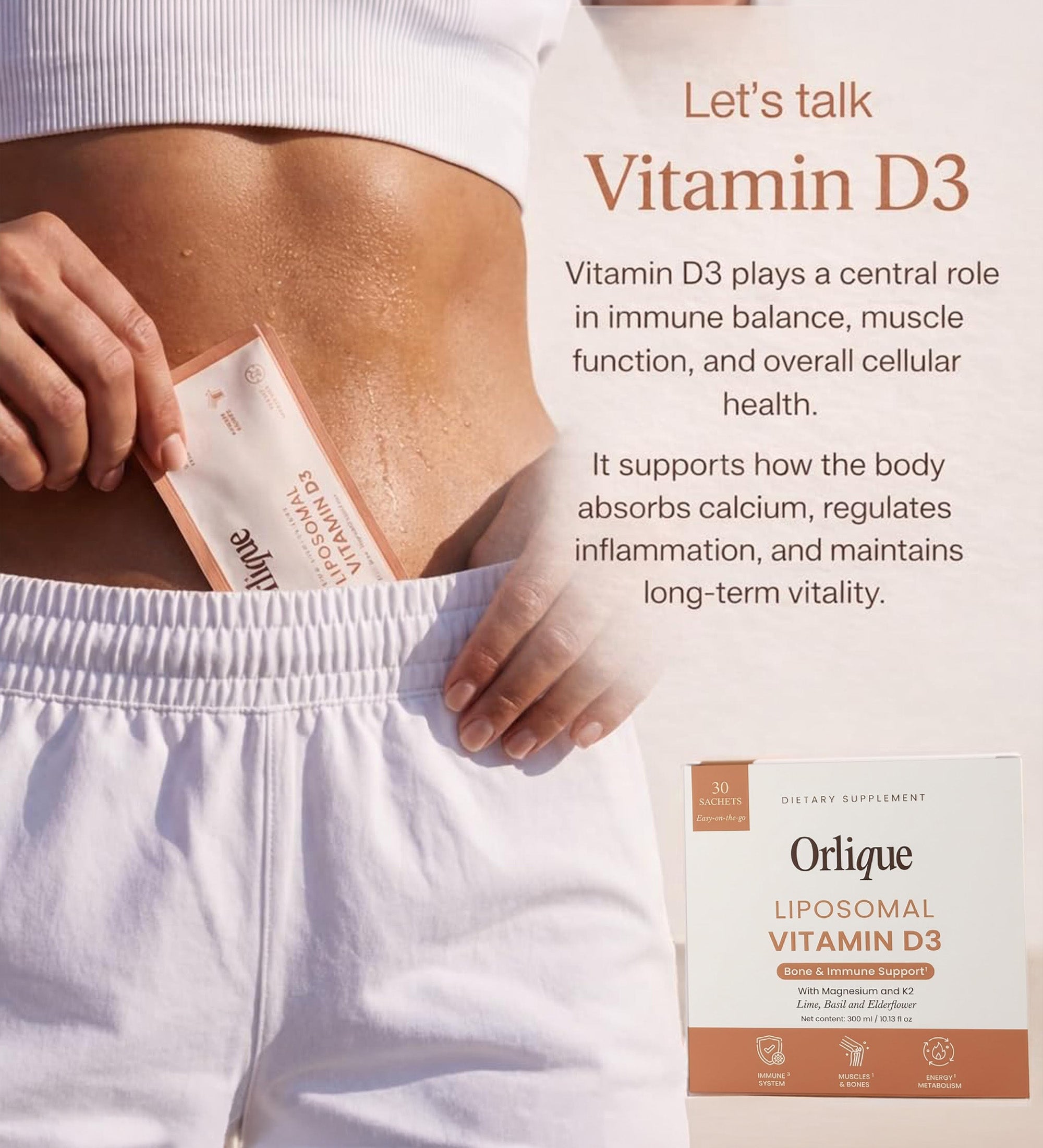 Liposomalt Vitamin D3 med Magnesium og K2